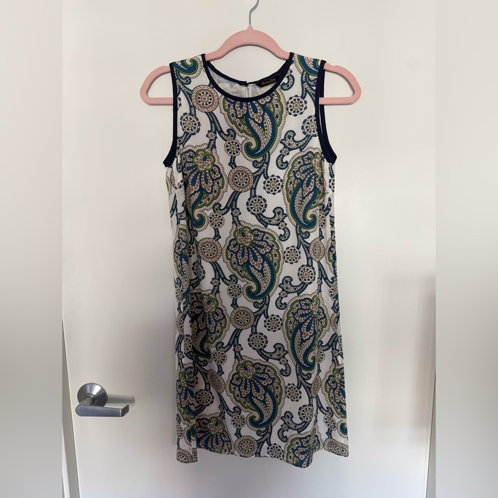 Massimo Dutti Paisley Sleeveless Dress
